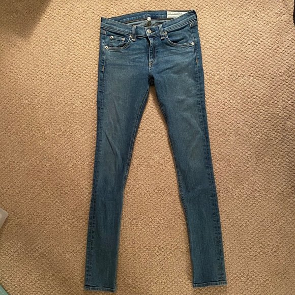 Rag & Bone Skinny Blue Jeans - Picture 2 of 5